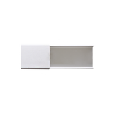 Canaleta blanca sin división, de PVC auto extinguible, 48 x 16 x tramo 2.5m (6101-01260